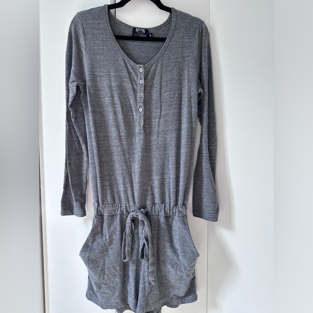 Nation for intermix grey cotton romper